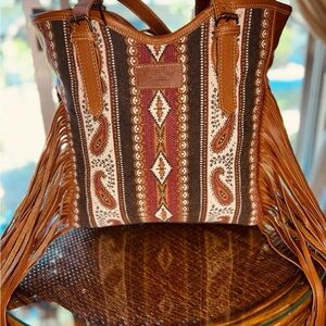 Myra Paisley Fringe Shoulder Bag